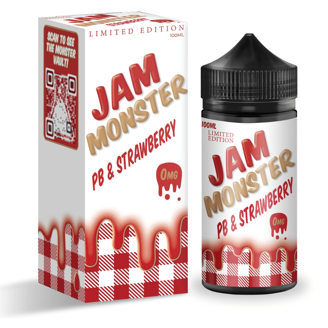 PB & JAM MONSTER 100ML – STRAWBERRY