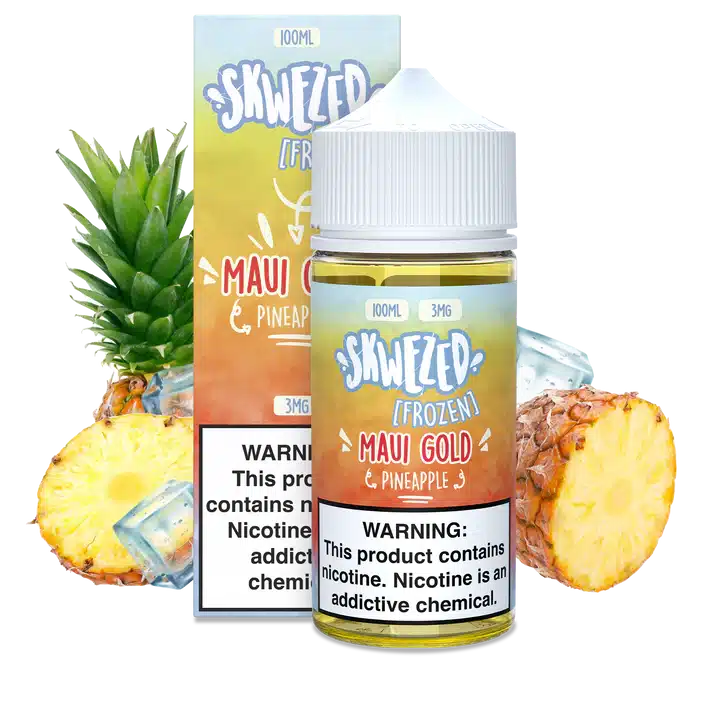 SKWEZED 100ML – PINEAPPLE ICE (FORMERLY “FROZEN MAUI GOLD”)