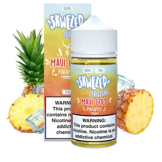 SKWEZED 100ML – PINEAPPLE ICE (FORMERLY “FROZEN MAUI GOLD”)