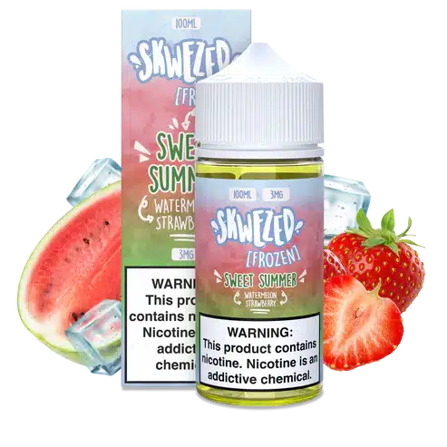 SKWEZED 100ML – WATERMELON STRAWBERRY ICE (FORMERLY “FROZEN SWEET SUMMER”)