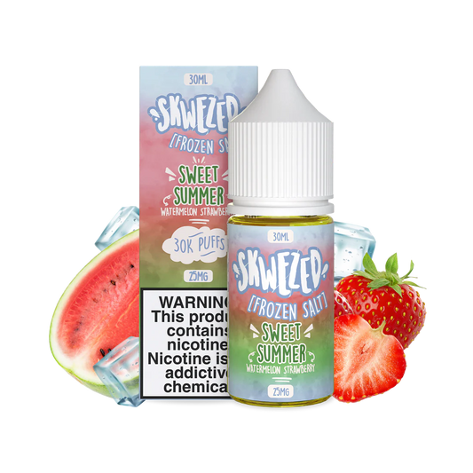 SKWEZED SALT – WATERMELON STRAWBERRY ICE (FORMERLY “FROZEN SWEET SUMMER”)