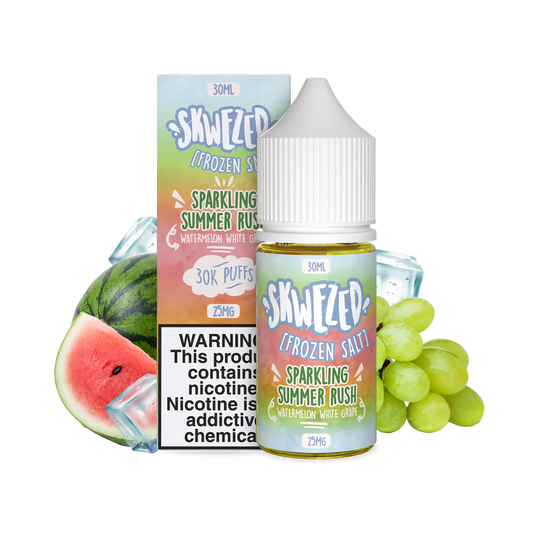 SKWEZED SALT – WATERMELON WHITE GRAPE ICE (FORMERLY “FROZEN SPARKLING SUMMER RUSH”)