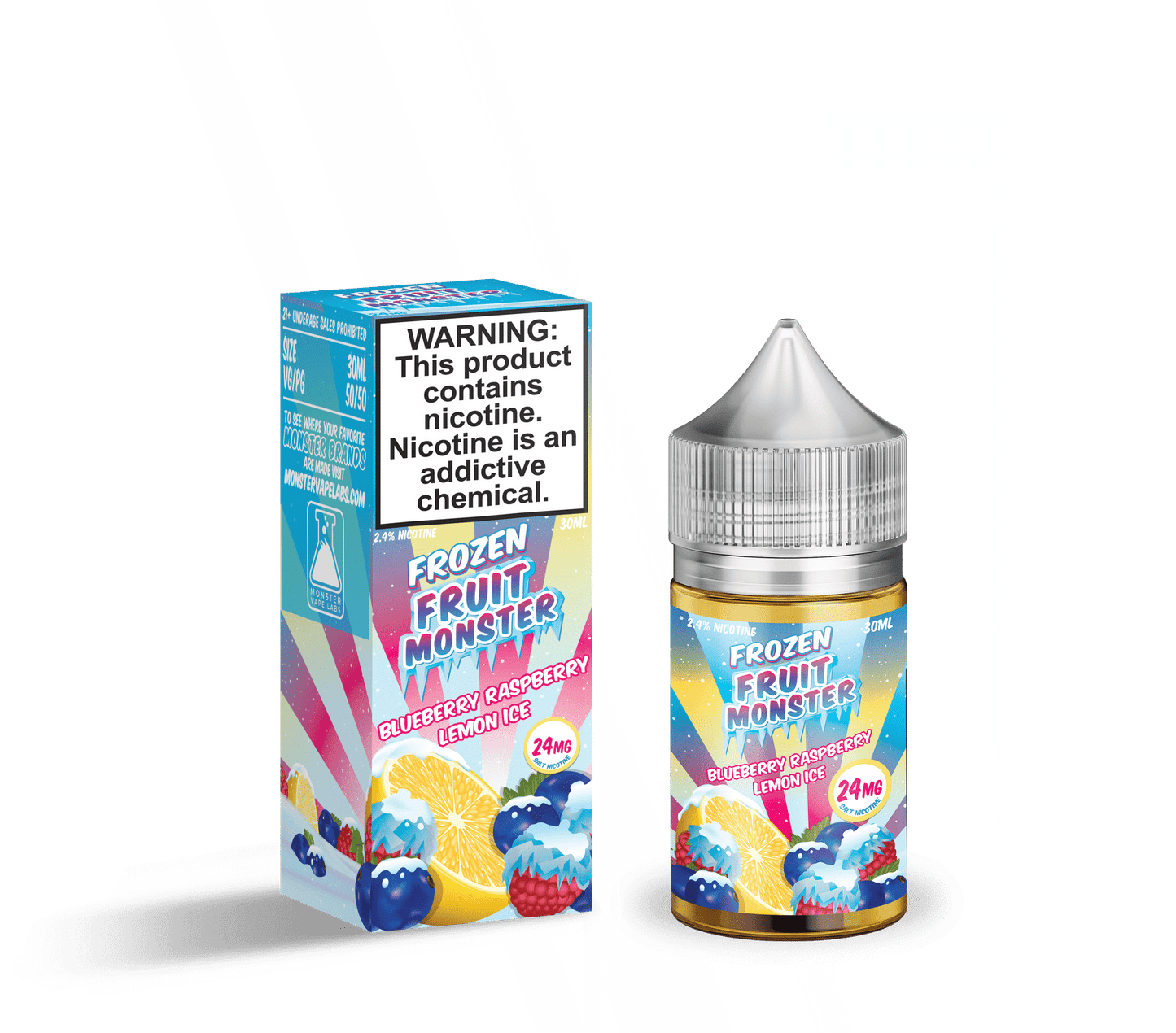 FROZEN FRUIT MONSTER SALT – BLUEBERRY RASPBERRY LEMON ICE