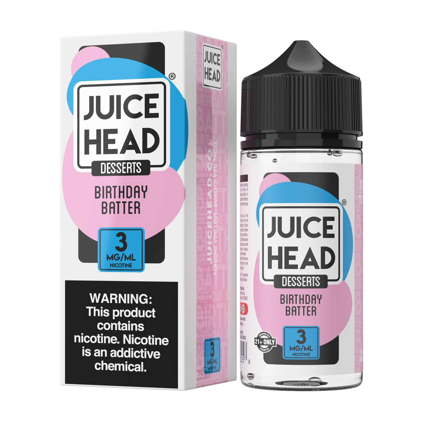 JUICE HEAD 100ML – BIRTHDAY BATTER (FORMERLY “CAKE BATTER”)