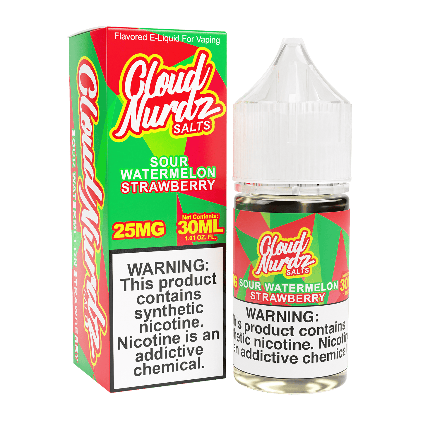CLOUD NURDZ SALTS SOUR WATERMELON STRAWBERRY