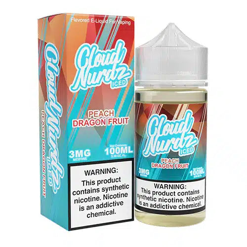 CLOUD NURDZ 100ML – PEACH DRAGON FRUIT ICED