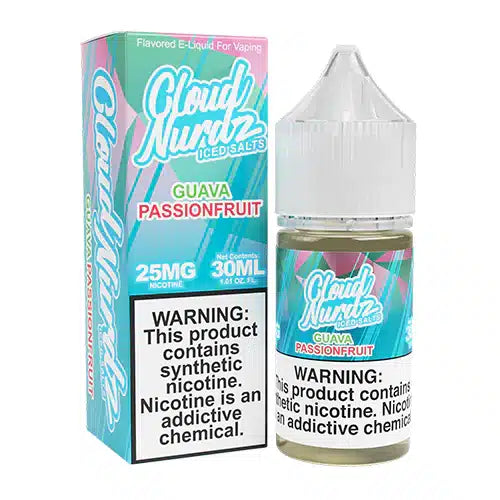 CLOUD NURDZ SALTS GUAVA PASSIONFRUIT ICED (FORMERLY “PINK GUAVA PASSION ICED”)