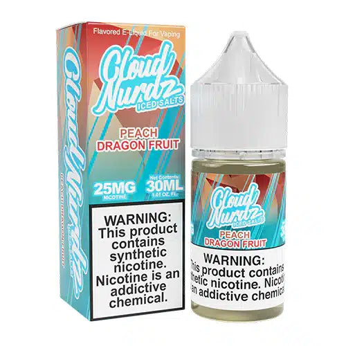 CLOUD NURDZ SALTS PEACH DRAGON FRUIT ICED