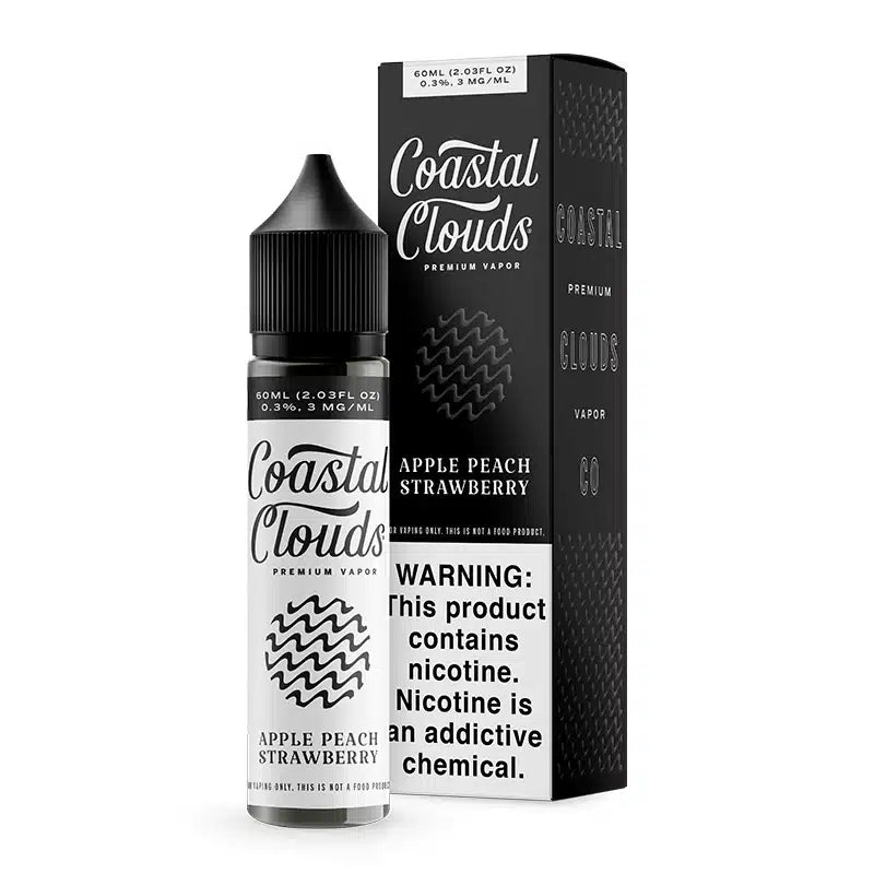 COASTAL CLOUDS 60ML – APPLE PEACH STRAWBERRY