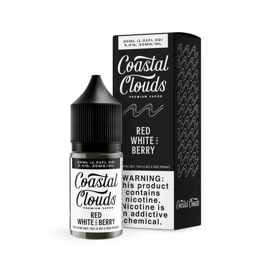 COASTAL CLOUDS SALT RED WHITE AND BERRY