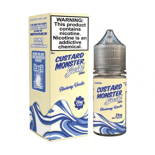 CUSTARD MONSTER SWIRL EDITION SALT – BLUEBERRY VANILLA