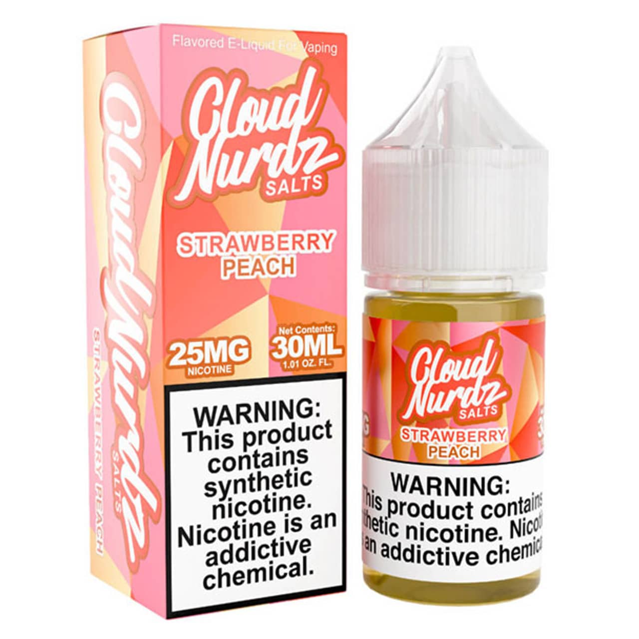 CLOUD NURDZ SALTS STRAWBERRY PEACH