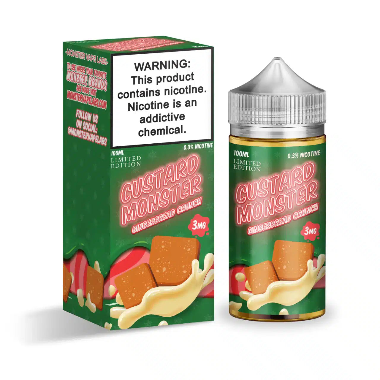 CUSTARD MONSTER 100ML – GINGERBREAD CRUNCH