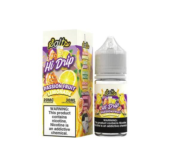 HI-DRIP SALTS – PASSION FRUIT LEMONADE 30ML