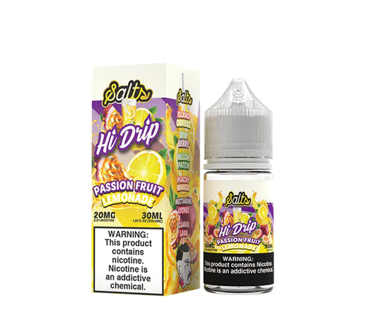 HI-DRIP SALTS – PASSION FRUIT LEMONADE 30ML