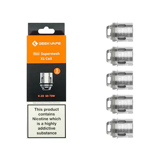 GEEKVAPE SUPER MESH & IM REPLACEMENT COILS (PACK OF 5)
