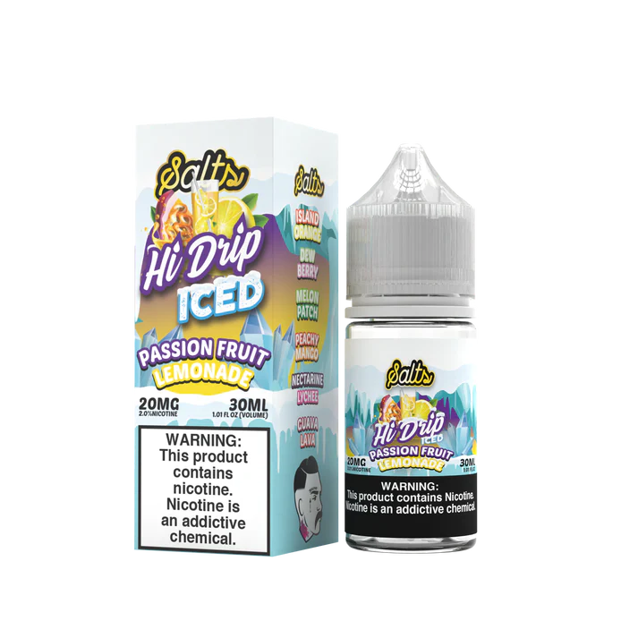 HI-DRIP SALTS – PASSION FRUIT LEMONADE ICED 30ML