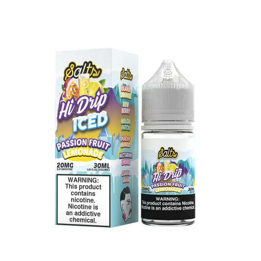 HI-DRIP SALTS – PASSION FRUIT LEMONADE ICED 30ML