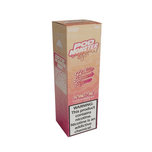 POD MONSTER SALT 60ML – WHITE PEACH RAZZ