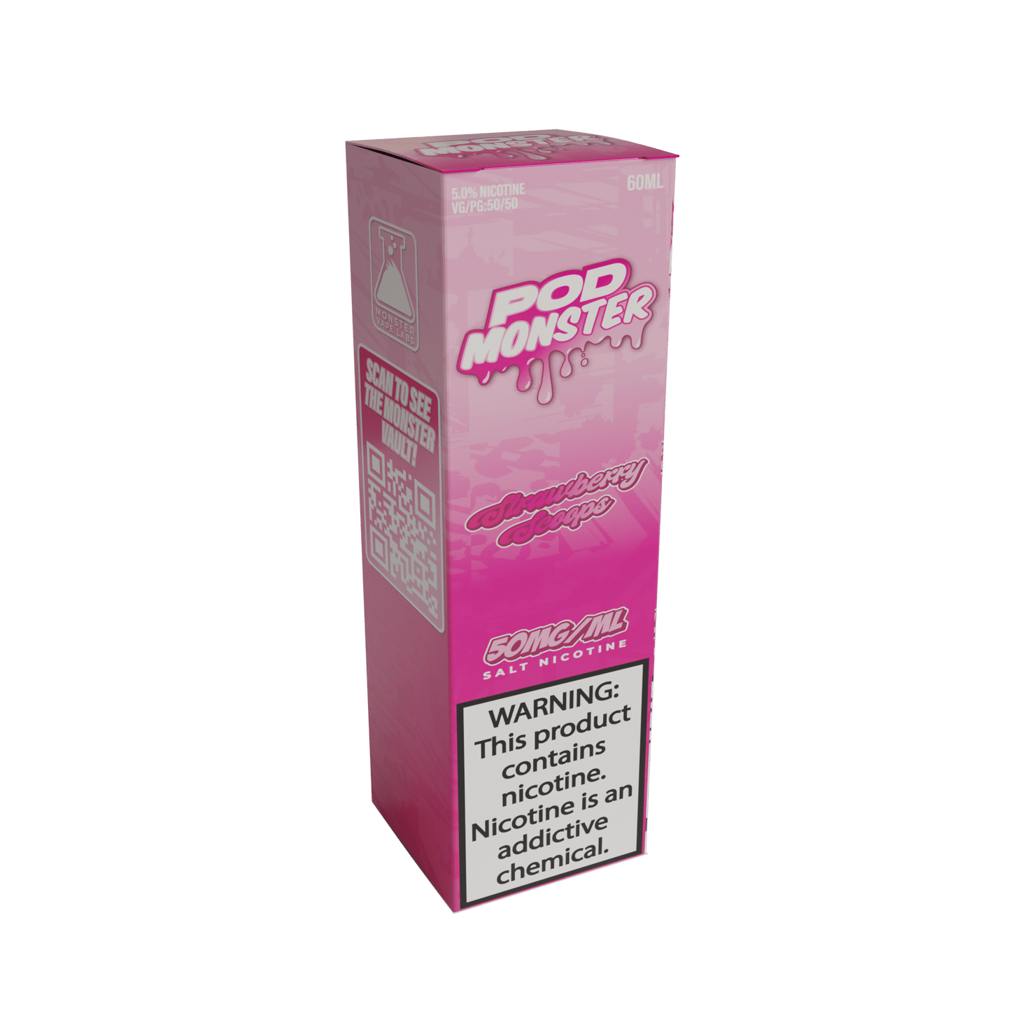 POD MONSTER SALT 60ML – STRAWBERRY SCOOPS