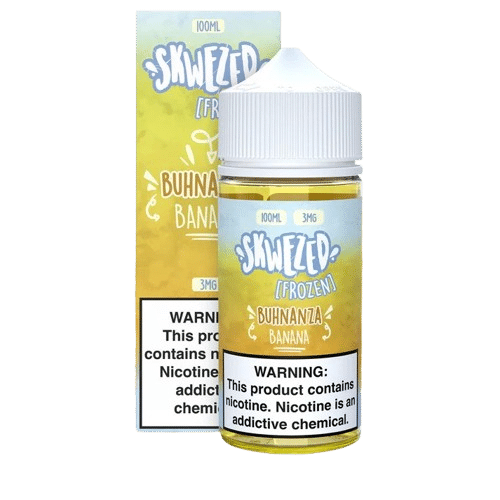 SKWEZED 100ML – BANANA ICE (FORMERLY “FROZEN BUHNANZA”)