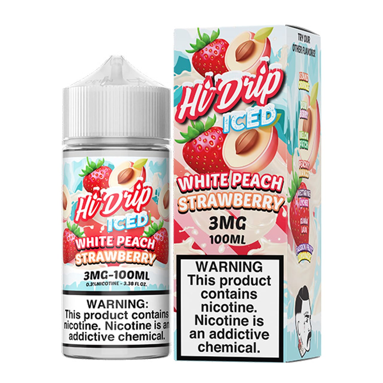 HI-DRIP 100ML – WHITE PEACH STRAWBERRY ICED