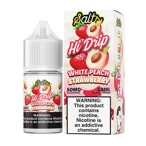 HI-DRIP SALTS – WHITE PEACH STRAWBERRY 30ML