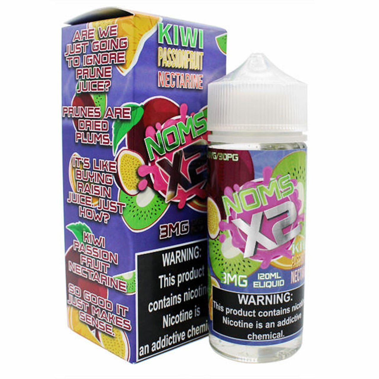 NOMS X2 120ML – KIWI PASSIONFRUIT NECTARINE